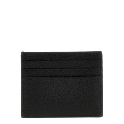 Logo leather cardholder