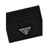 Logo leather cardholder