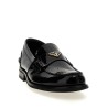 Logo patent leather loafer
