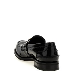 Logo patent leather loafer