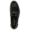 Logo patent leather loafer