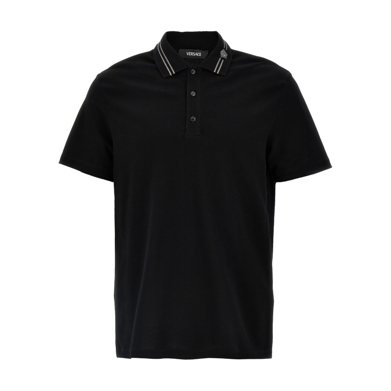 'Medusa embroidery' polo shirt