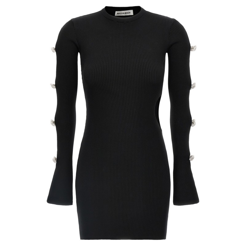'Cut-Out Crystal Bow' dress