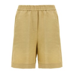 Linen bermuda shorts