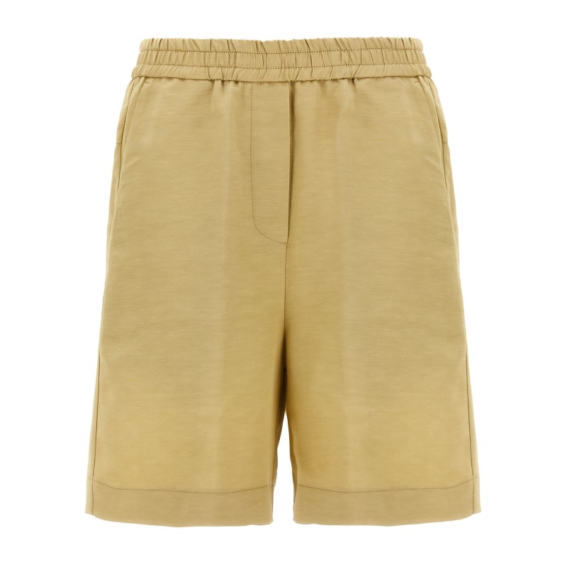Linen bermuda shorts