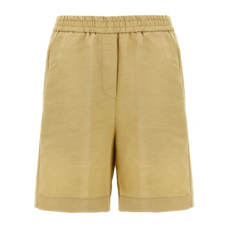 Linen bermuda shorts