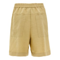 Linen bermuda shorts