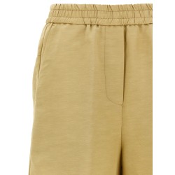 Linen bermuda shorts