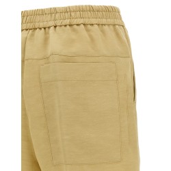 Linen bermuda shorts