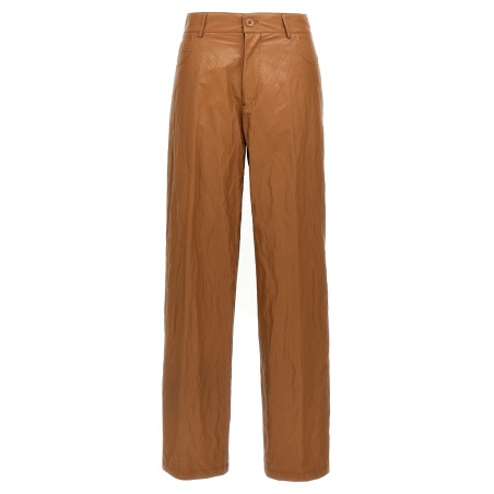 Leather-effect pants