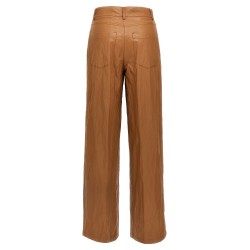 Leather-effect pants