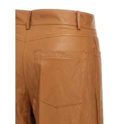 Leather-effect pants