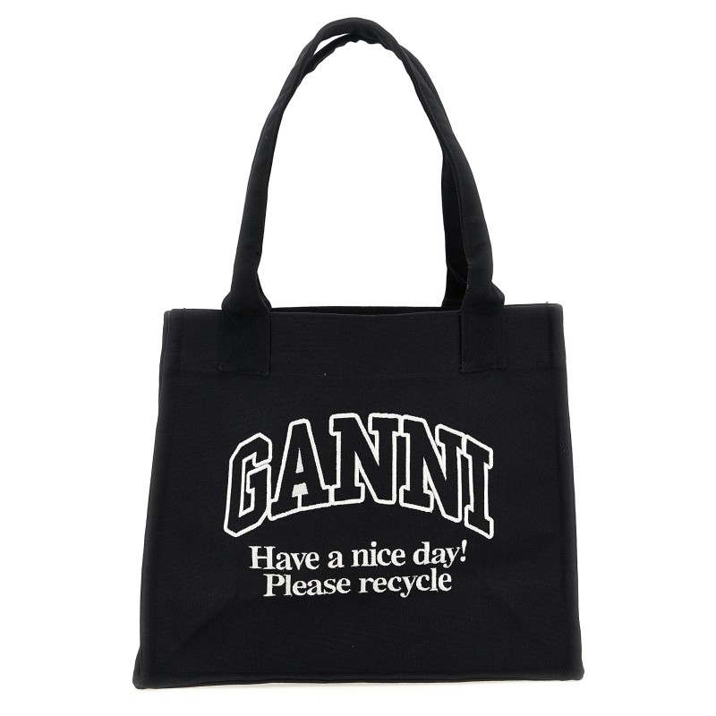 'Large Easy Shopper Contrasted Logo' shopping bag