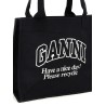 'Large Easy Shopper Contrasted Logo' shopping bag