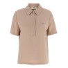 Silk polo shirt
