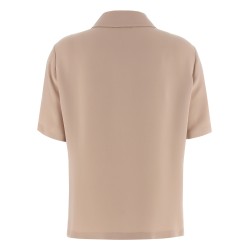 Silk polo shirt