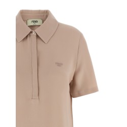 Silk polo shirt