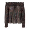 Smock stitch blouse