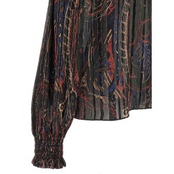 Smock stitch blouse