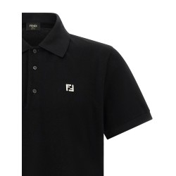 FF metallic logo polo shirt