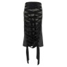 'Lace Up' denim skirt