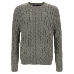 Cotton braided sweater