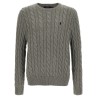 Cotton braided sweater