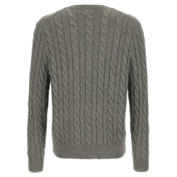 Cotton braided sweater