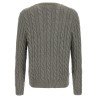 Cotton braided sweater