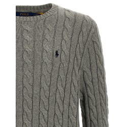 Cotton braided sweater