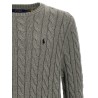 Cotton braided sweater