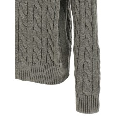 Cotton braided sweater