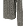 Cotton braided sweater