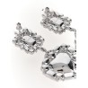 'Crystal Pearl Tiered Heart' earrings