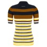 Ribbed wool polo shirt