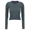 Striped viscose sweater