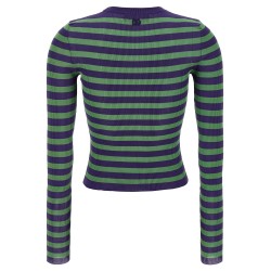 Striped viscose sweater