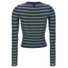 Striped viscose sweater