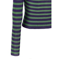 Striped viscose sweater