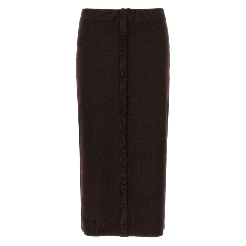 'bottoni' midi skirt