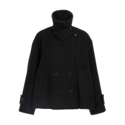 Double breasted wool coat