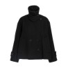 Double breasted wool coat
