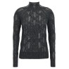 Crystal braid sweater