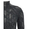Crystal braid sweater