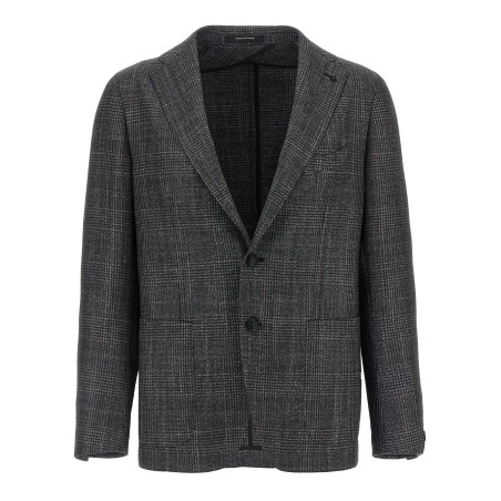 Check patterned blazer