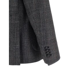 Check patterned blazer