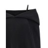 Off-shoulder hooded dress