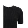 Back closure sweater