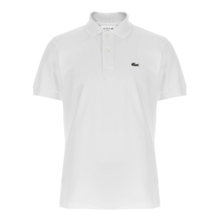 Logo patch polo shirt