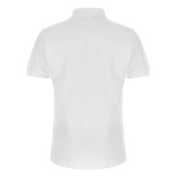 Logo patch polo shirt